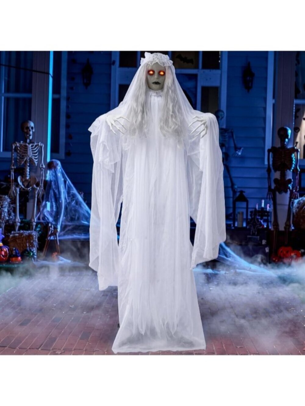 67" Halloween Decorations Outdoor Life =Bride Decor White Ghost Haunted House